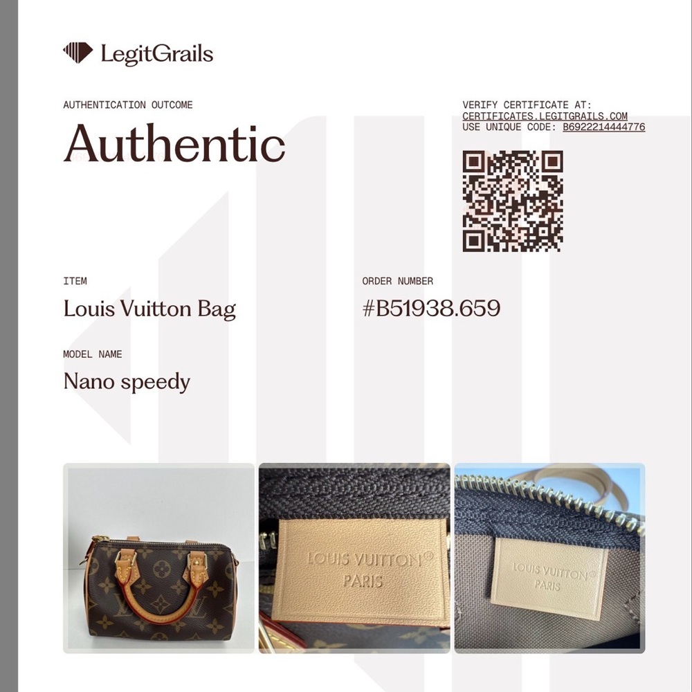 Louis Vuitton Nano Speedy - Picture 15 of 15